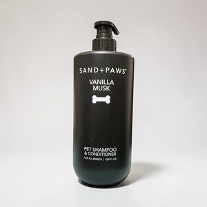SAND + PAWS Vanilla Musk Pet Shampoo & Conditioner 33.8 FL OZ NEW